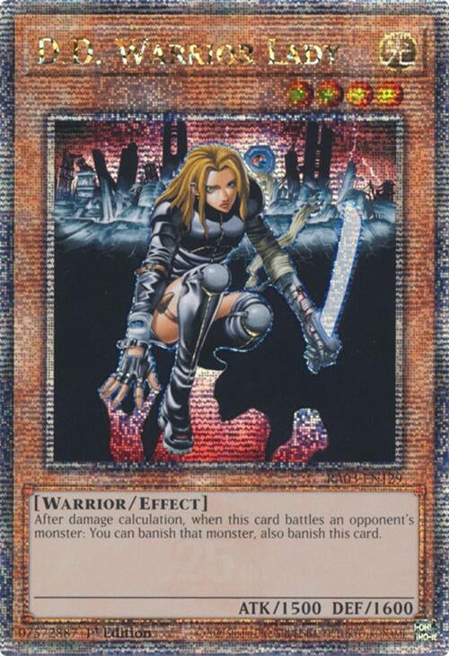 D.D. Warrior Lady (Quarter Century Secret Rare) (3129) - YuGiOh Single
