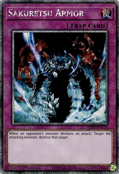 Sakuretsu Armor (Platinum Secret Rare) (3130) - YuGiOh Single
