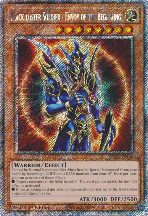 Black Luster Soldier - Envoy of the Beginning (Platinum Secret Rare) (3132) - YuGiOh Single