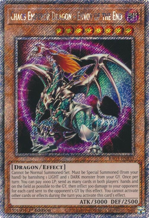 Chaos Emperor Dragon - Envoy of the End (Platinum Secret Rare) (3133) - YuGiOh Single