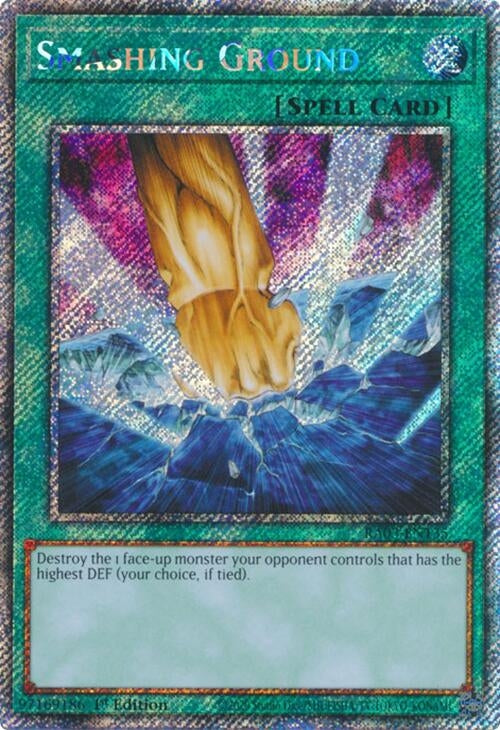 Smashing Ground (Platinum Secret Rare) (3135) - YuGiOh Single