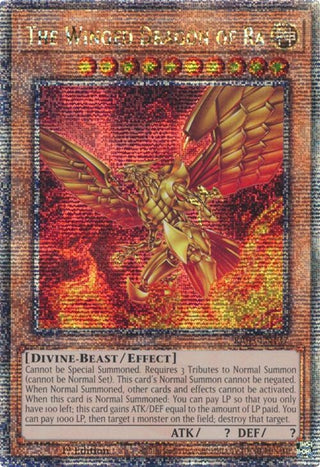 The Winged Dragon of Ra (Quarter Century Secret Rare) (3137) - YuGiOh Single