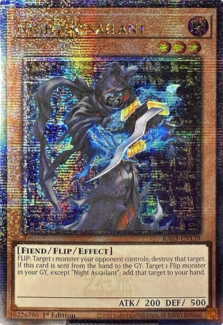 Night Assailant (Quarter Century Secret Rare) (3139) - YuGiOh Single