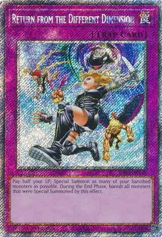 Return from the Different Dimension (Platinum Secret Rare) (3140) - YuGiOh Single