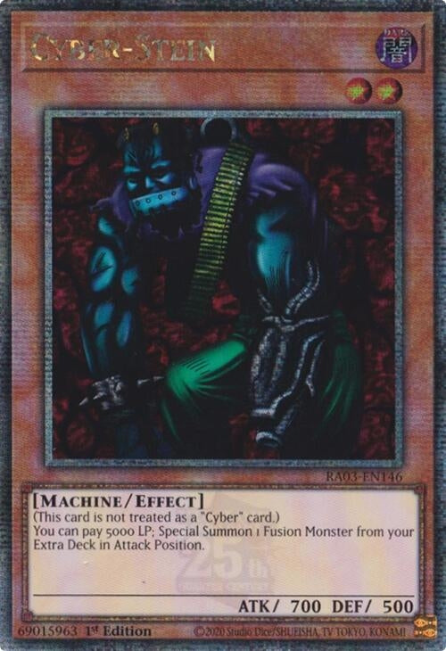 Cyber-Stein (Quarter Century Secret Rare) (3146) - YuGiOh Single