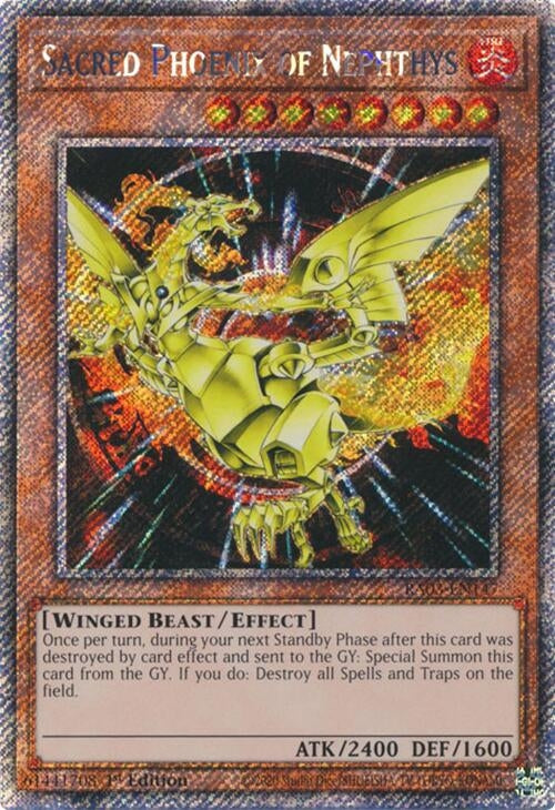 Sacred Phoenix of Nephthys (Platinum Secret Rare) (3147) - YuGiOh Single