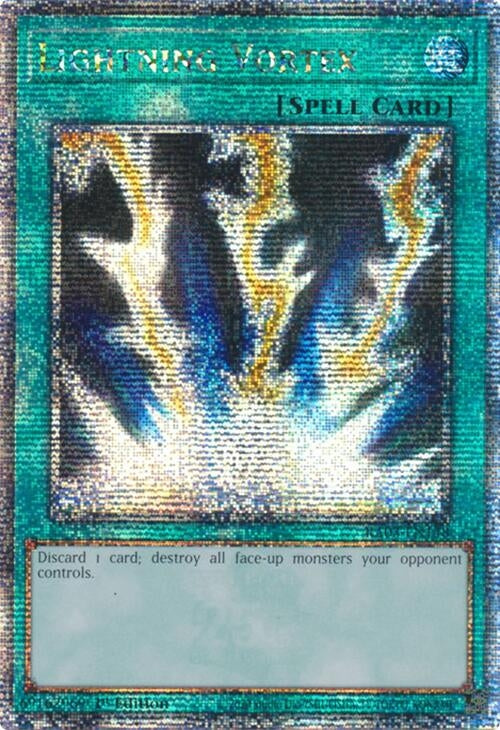 Lightning Vortex (Quarter Century Secret Rare) (3148) - YuGiOh Single