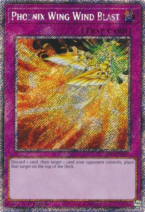 Phoenix Wing Wind Blast (Platinum Secret Rare) (3149) - YuGiOh Single