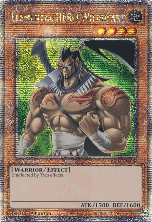 Elemental HERO Wildheart (Quarter Century Secret Rare) (3157) - YuGiOh Single
