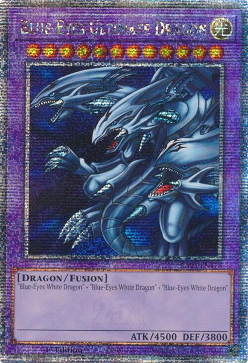 Blue-Eyes Ultimate Dragon (Quarter Century Secret Rare) (3178) - YuGiOh Single