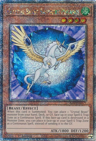 Crystal Beast Sapphire Pegasus (Quarter Century Secret Rare) (3179) - YuGiOh Single