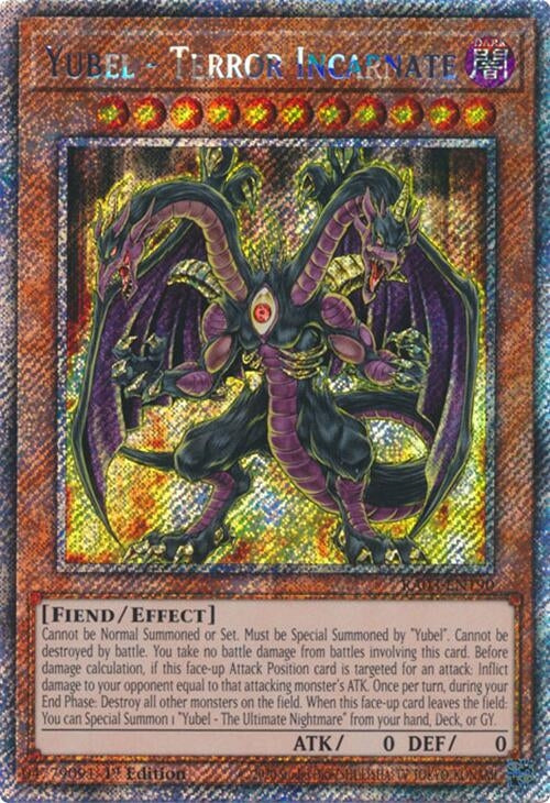 Yubel - Terror Incarnate (Platinum Secret Rare) (3190) - YuGiOh Single