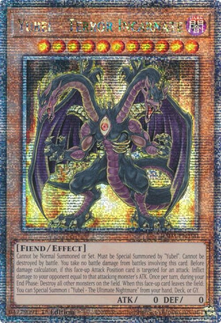 Yubel - Terror Incarnate (Quarter Century Secret Rare) (3190) - YuGiOh Single