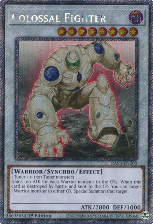 Colossal Fighter (Platinum Secret Rare) (3200) - YuGiOh Single