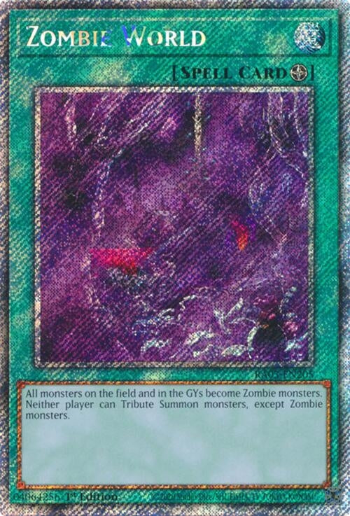 Zombie World (Platinum Secret Rare) (3205) - YuGiOh Single