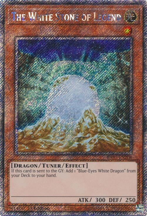 The White Stone of Legend (Platinum Secret Rare) (3208) - YuGiOh Single