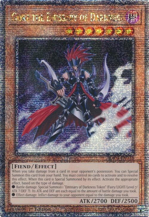 Gorz the Emissary of Darkness (Quarter Century Secret Rare) (3210) - YuGiOh Single