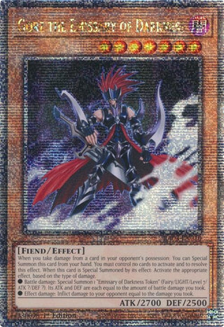 Gorz the Emissary of Darkness (Quarter Century Secret Rare) (3210) - YuGiOh Single