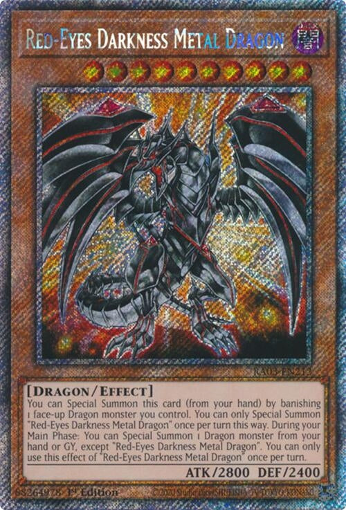 Red-Eyes Darkness Metal Dragon (Platinum Secret Rare) (3212) - YuGiOh Single