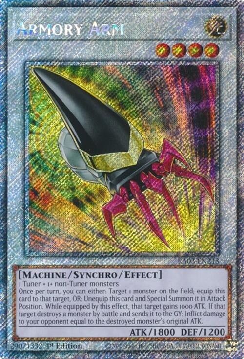 Armory Arm (Platinum Secret Rare) (3213) - YuGiOh Single