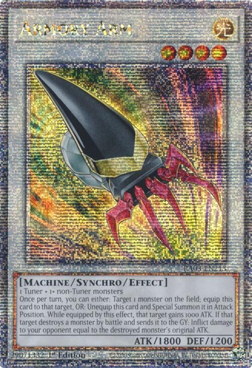 Armory Arm (Quarter Century Secret Rare) (3213) - YuGiOh Single