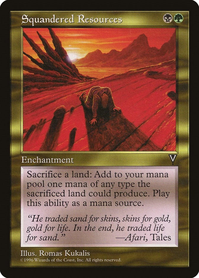 Squandered Resources [VIS] - MTG Single
