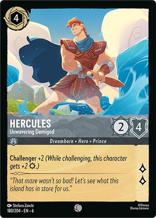 Hercules - Unwavering Demigod (180) (6) - Disney Lorcana Single