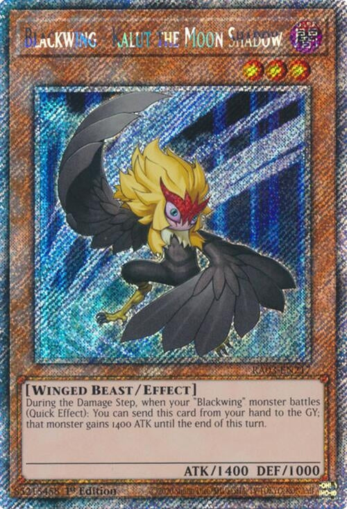 Blackwing - Kalut the Moon Shadow (Platinum Secret Rare) (3217) - YuGiOh Single