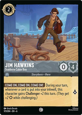Jim Hawkins - Stubborn Cabin Boy (173) (6) - Disney Lorcana Single