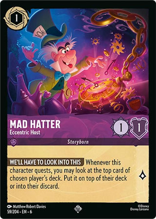Mad Hatter - Eccentric Host (59) (6) - Disney Lorcana Single