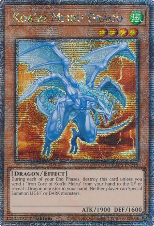Koa’ki Meiru Drago (Quarter Century Secret Rare) (3218) - YuGiOh Single