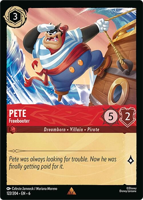 Pete - Freebooter (122) (6) - Disney Lorcana Single