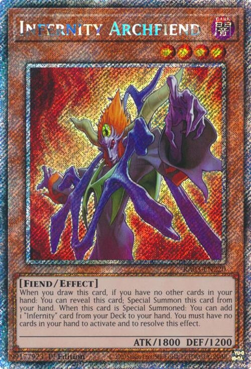 Infernity Archfiend (Platinum Secret Rare) (3220) - YuGiOh Single