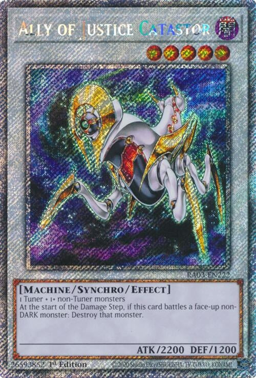 Ally of Justice Catastor (Platinum Secret Rare) (3222) - YuGiOh Single