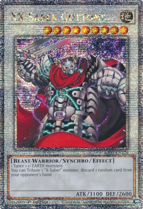 XX-Saber Gottoms (Quarter Century Secret Rare) (3226) - YuGiOh Single