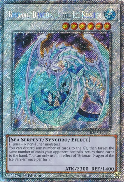 Brionac Dragon of the Ice Barrier (Platinum Secret Rare) (3227) - YuGiOh Single