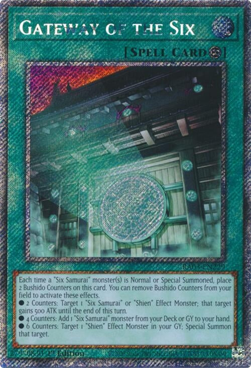 Gateway of the Six (Platinum Secret Rare) (3229) - YuGiOh Single