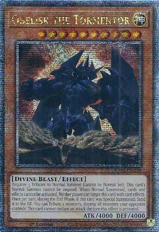 Obelisk the Tormentor (Quarter Century Secret Rare) (3230) - YuGiOh Single