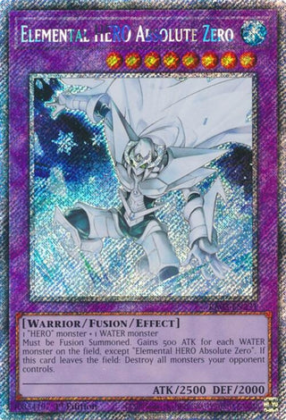 Elemental HERO Absolute Zero (Platinum Secret Rare) (3231) - YuGiOh Single