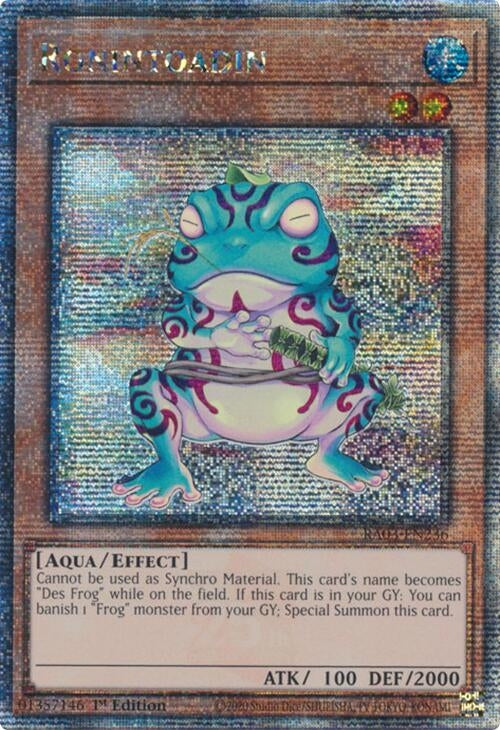 Ronintoadin (Quarter Century Secret Rare) (3236) - YuGiOh Single