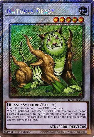 Naturia Beast (Quarter Century Secret Rare) (3238) - YuGiOh Single