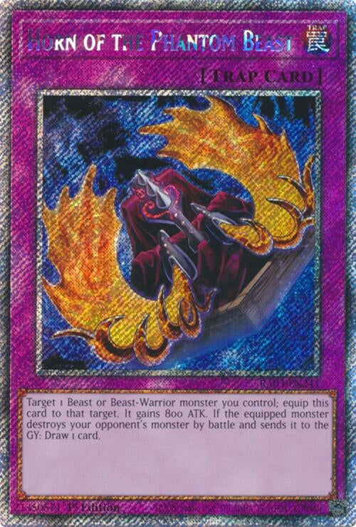 Horn of the Phantom Beast (Platinum Secret Rare) (3241) - YuGiOh Single