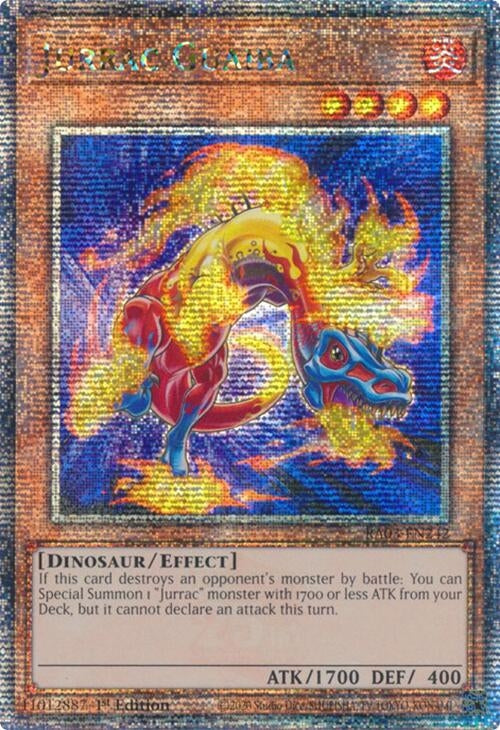 Jurrac Guaiba (Quarter Century Secret Rare) (3242) - YuGiOh Single