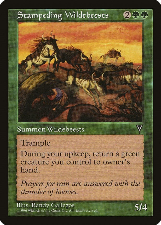 Stampeding Wildebeests [VIS] - MTG Single