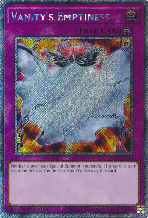 Vanity’s Emptiness (Platinum Secret Rare) (3246) - YuGiOh Single