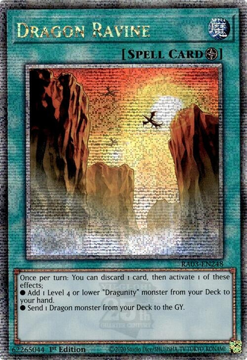 Dragon Ravine (Quarter Century Secret Rare) (3248) - YuGiOh Single