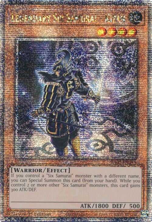 Legendary Six Samurai - Kizan (Quarter Century Secret Rare) (3249) - YuGiOh Single