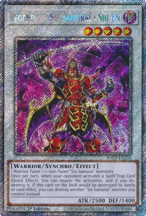 Legendary Six Samurai - Shi En (Platinum Secret Rare) (3250) - YuGiOh Single
