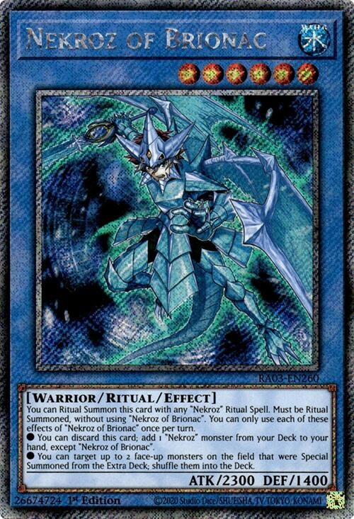 Nekroz of Brionac (Platinum Secret Rare) (3260) - YuGiOh Single