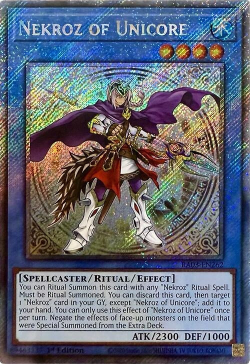 Nekroz of Unicore (Platinum Secret Rare) (3262) - YuGiOh Single